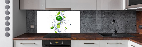 Cooker splashback Lime and water