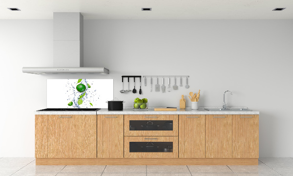 Cooker splashback Lime and water