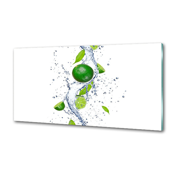 Cooker splashback Lime and water