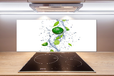 Cooker splashback Lime and water