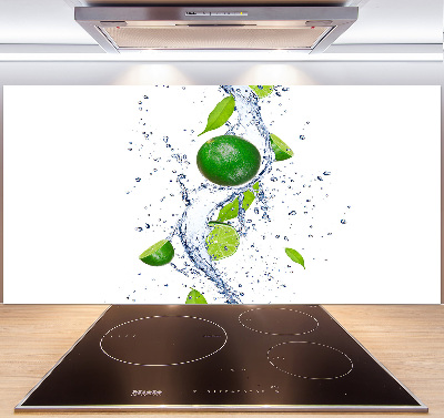 Cooker splashback Lime and water