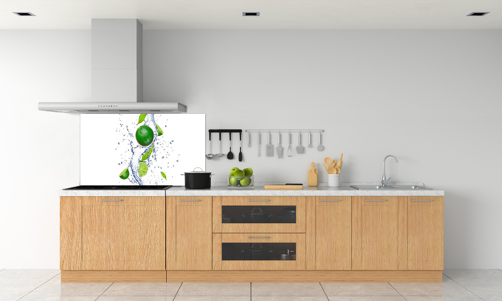 Cooker splashback Lime and water