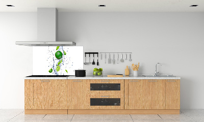 Cooker splashback Lime and water