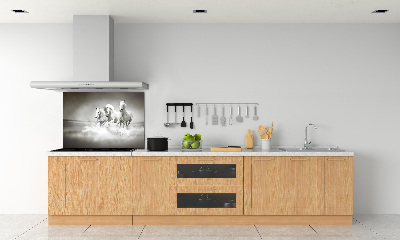 Cooker splashback White horses