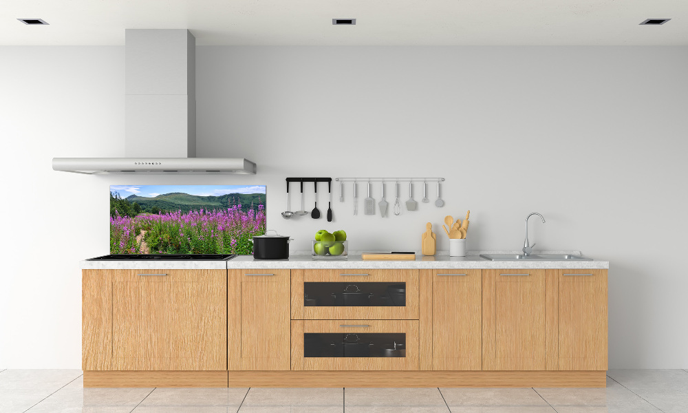 Cooker splashback Green hills