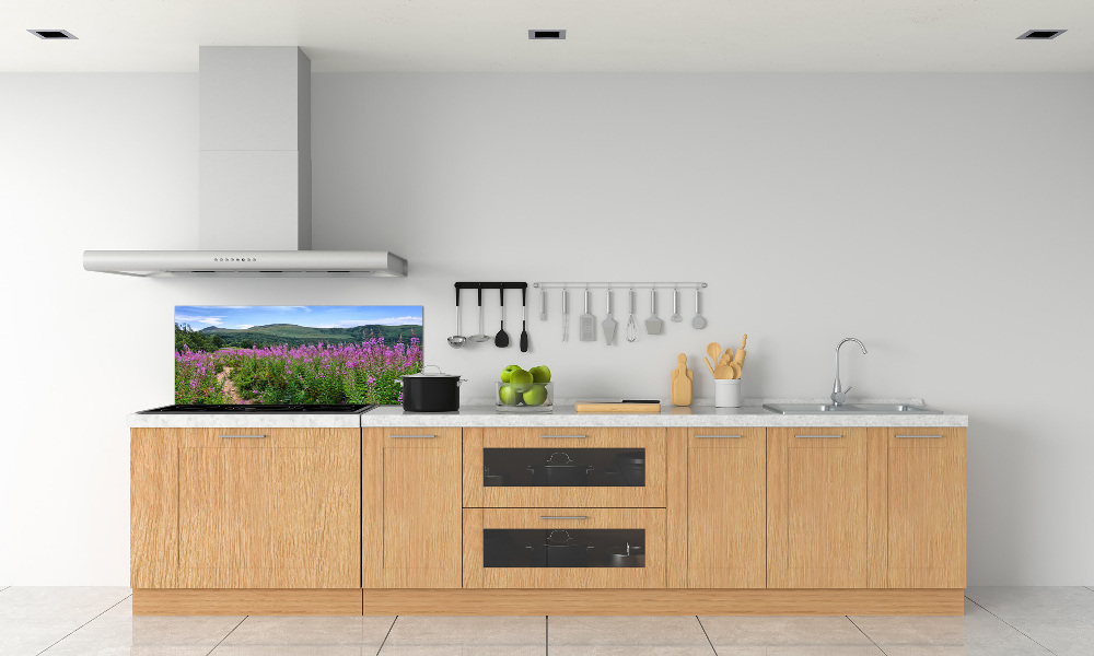 Cooker splashback Green hills