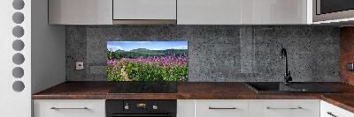 Cooker splashback Green hills