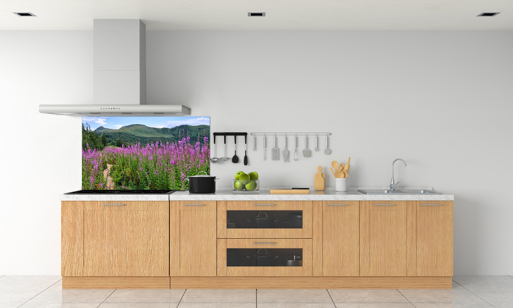 Cooker splashback Green hills