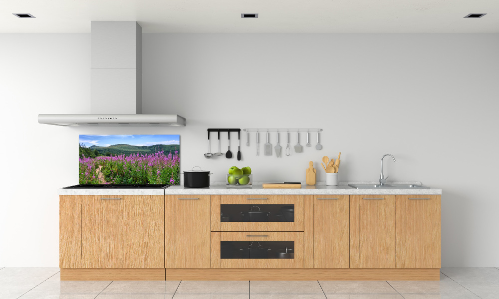 Cooker splashback Green hills