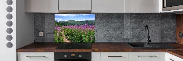 Cooker splashback Green hills