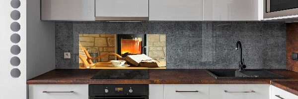 Cooker splashback Fireplace