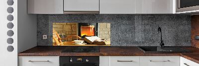 Cooker splashback Fireplace