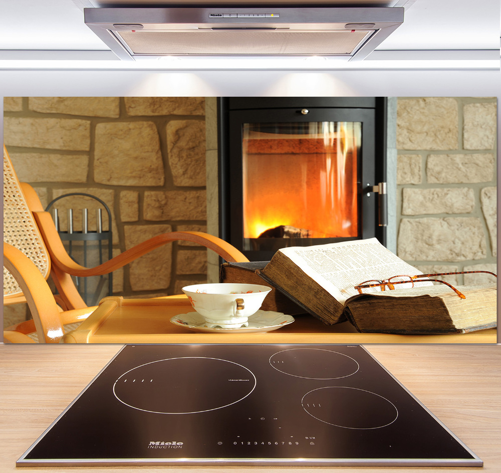 Cooker splashback Fireplace