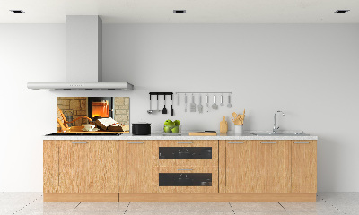 Cooker splashback Fireplace