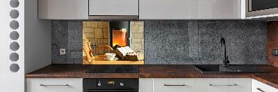 Cooker splashback Fireplace