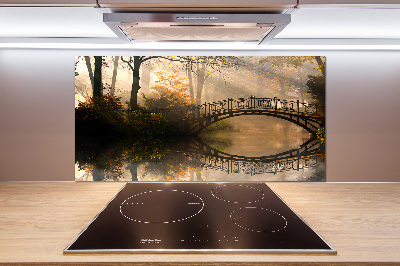 Cooker splashback Old bridge in autumn