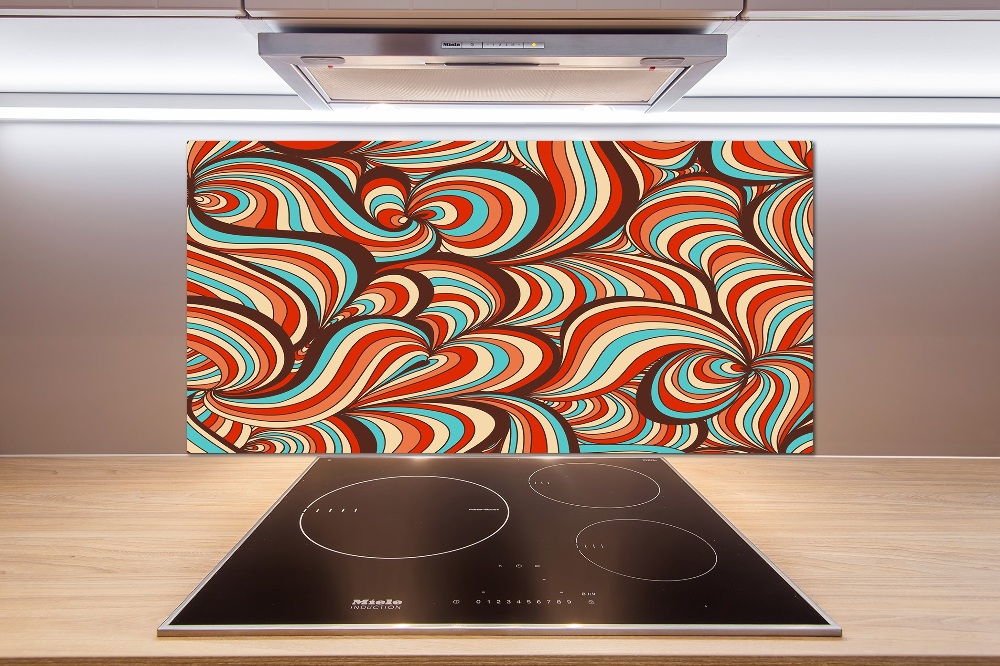 Cooker splashback Rotating pattern