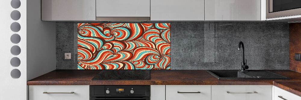 Cooker splashback Rotating pattern