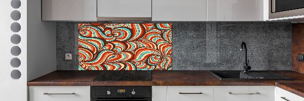 Cooker splashback Rotating pattern