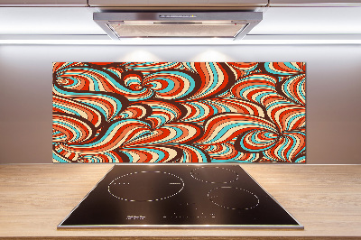 Cooker splashback Rotating pattern