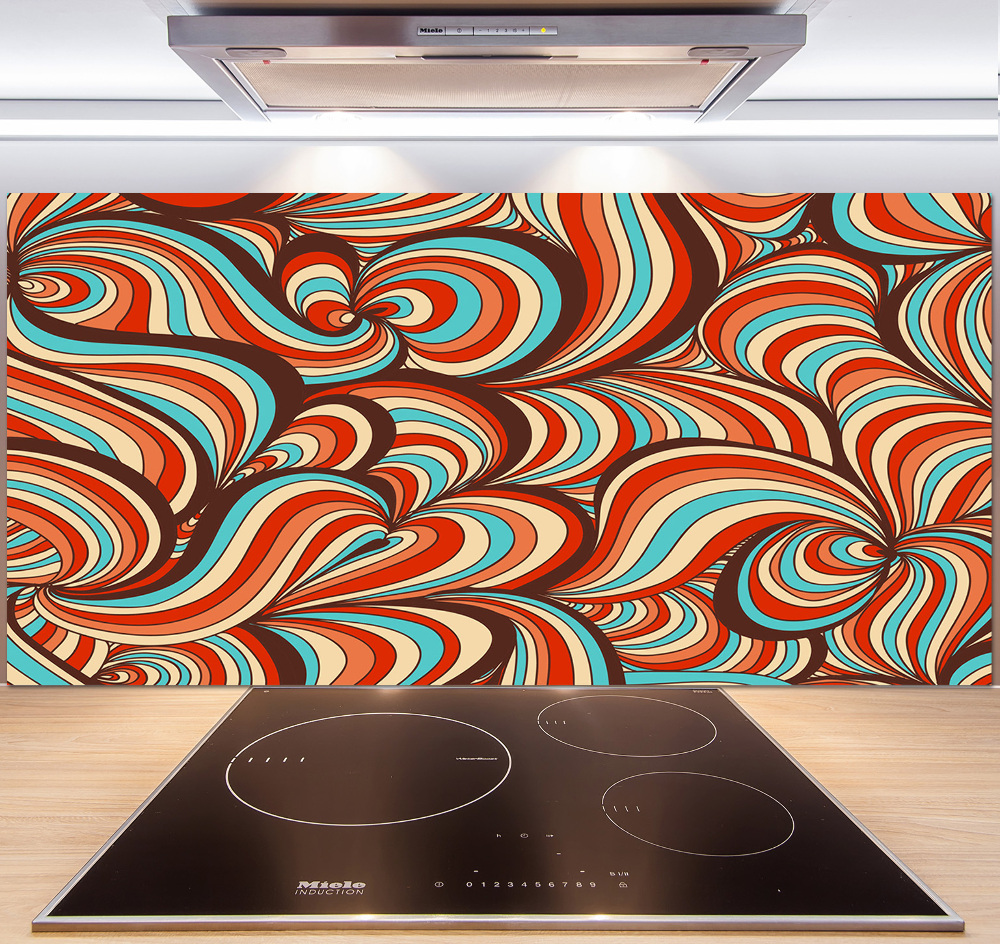 Cooker splashback Rotating pattern