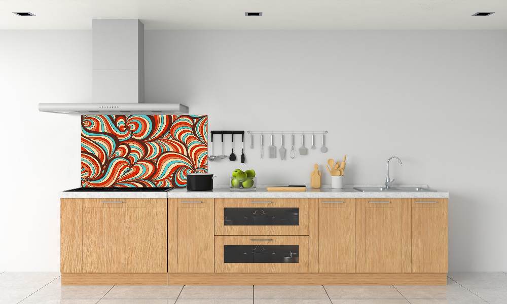 Cooker splashback Rotating pattern