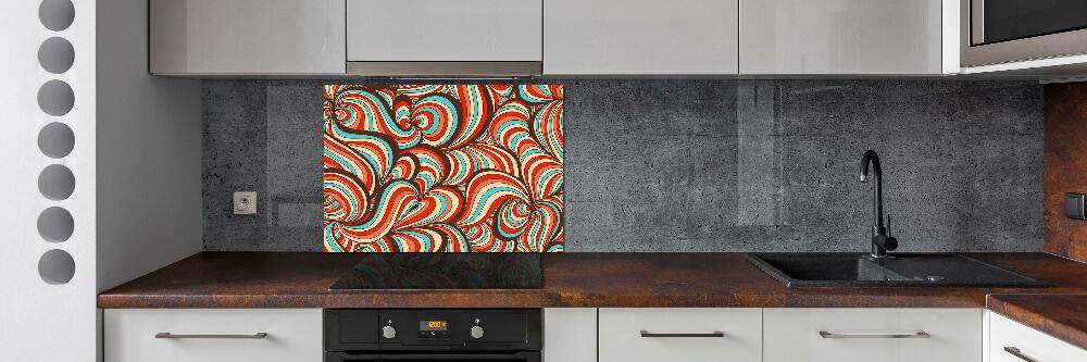 Cooker splashback Rotating pattern