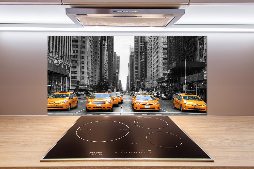 Cooker splashback New York taxis