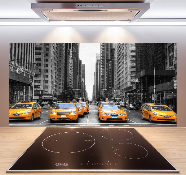 Cooker splashback New York taxis