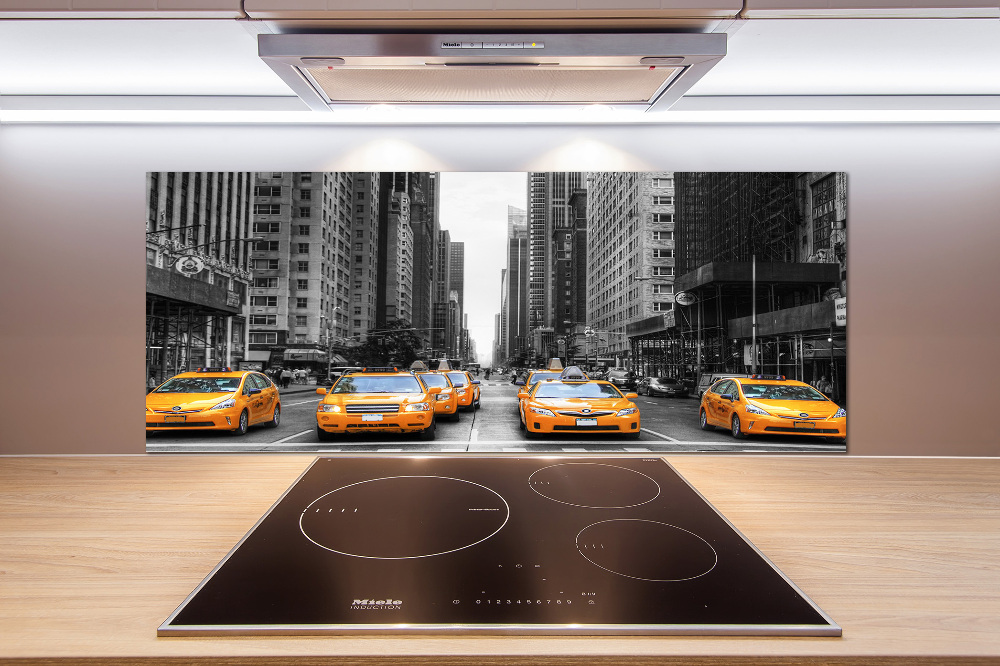 Cooker splashback New York taxis