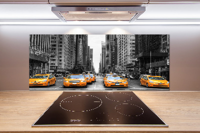 Cooker splashback New York taxis