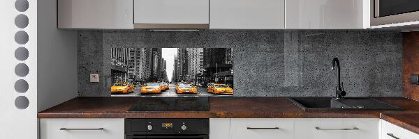 Cooker splashback New York taxis