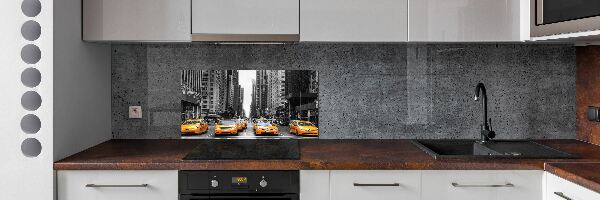 Cooker splashback New York taxis