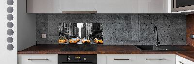 Cooker splashback New York taxis