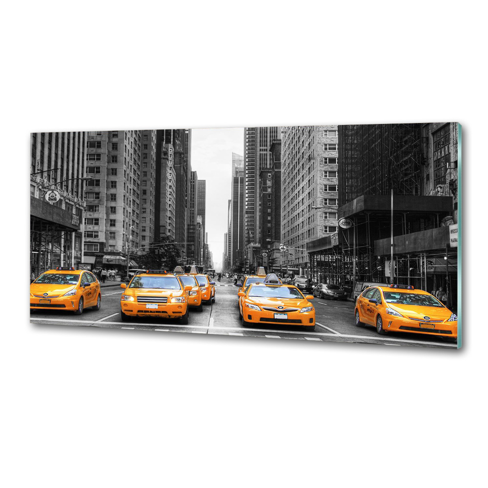 Cooker splashback New York taxis