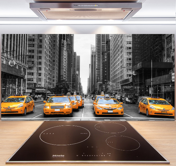 Cooker splashback New York taxis