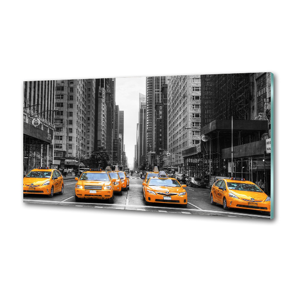 Cooker splashback New York taxis