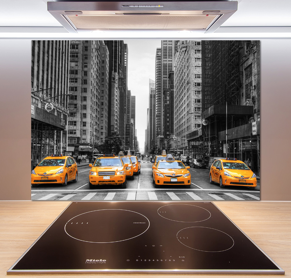 Cooker splashback New York taxis