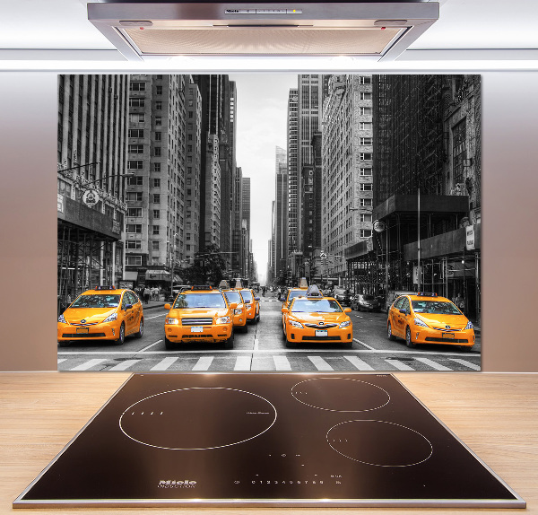 Cooker splashback New York taxis