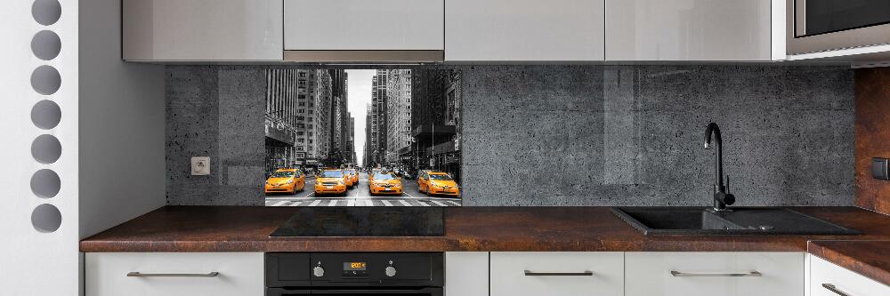 Cooker splashback New York taxis