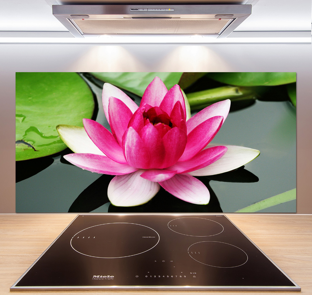 Kitchen wall panels water lily