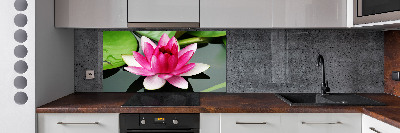 Kitchen wall panels water lily