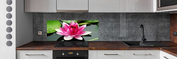 Kitchen wall panels water lily