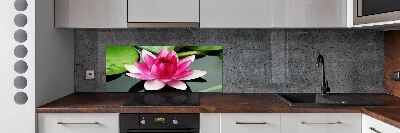 Kitchen wall panels water lily