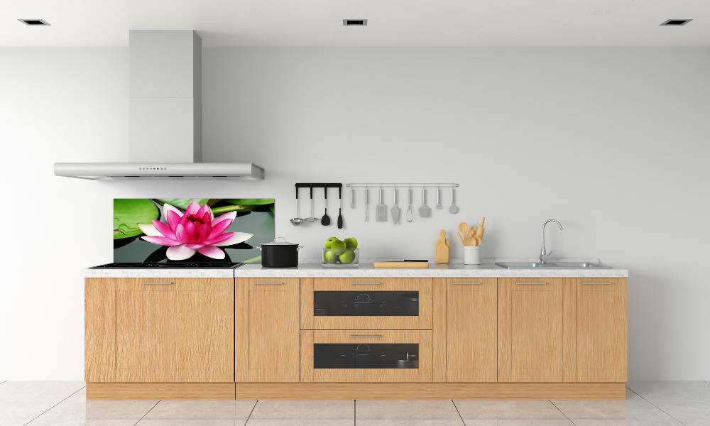 Kitchen wall panels water lily