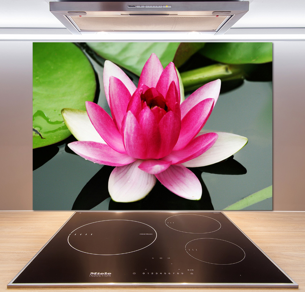 Kitchen wall panels water lily