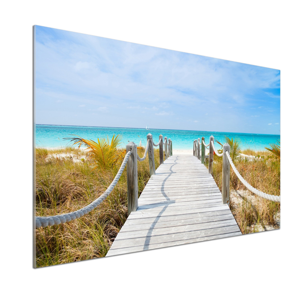 Cooker splashback Path at the sea