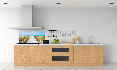 Cooker splashback Path at the sea