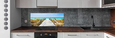 Cooker splashback Path at the sea