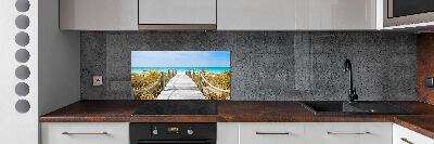 Cooker splashback Path at the sea